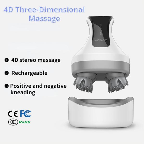 Cordless Electric Hair Head Scalp Massager With Red Light Therapy Migraine Relief