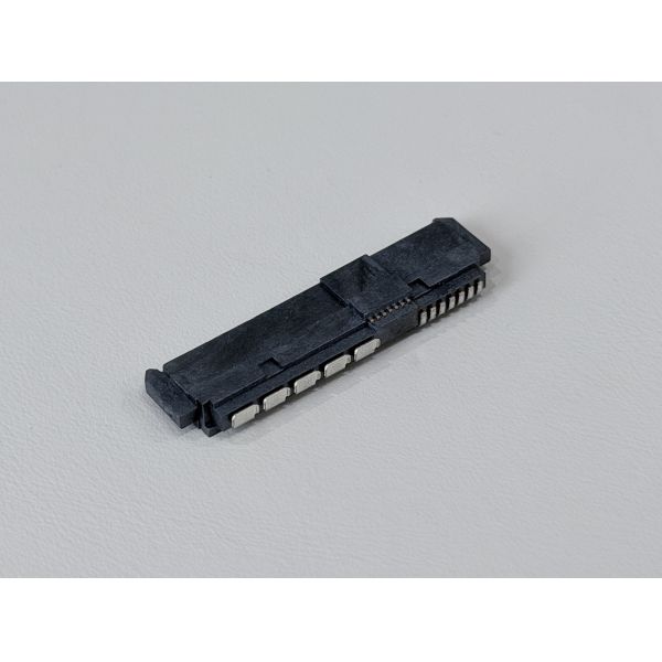 SAS 29P Right-Angle Solder wire Female Cable Connector with Positioning Peg, 15U Gold-Plated Electronic Electrical terminals Signal Connector for Server & Power Transmission