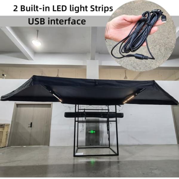 600D Oxford Durable 180 Degree Batwing Awning For Cooking Relaxing