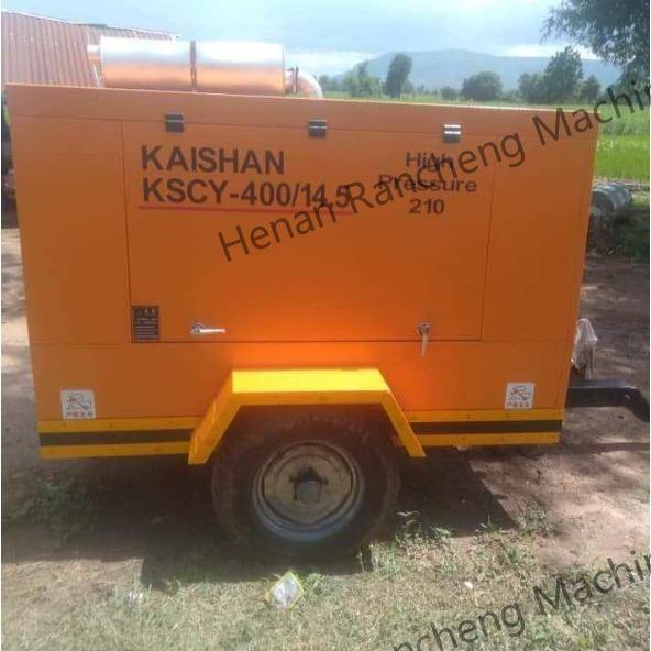 KSCY-400/14.5K  400cfm Diesel Portable Screw Air Compressor With Cummins Engine