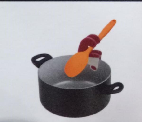 FBTZ102802 PP+silicone material pot side clip for holding spoon
