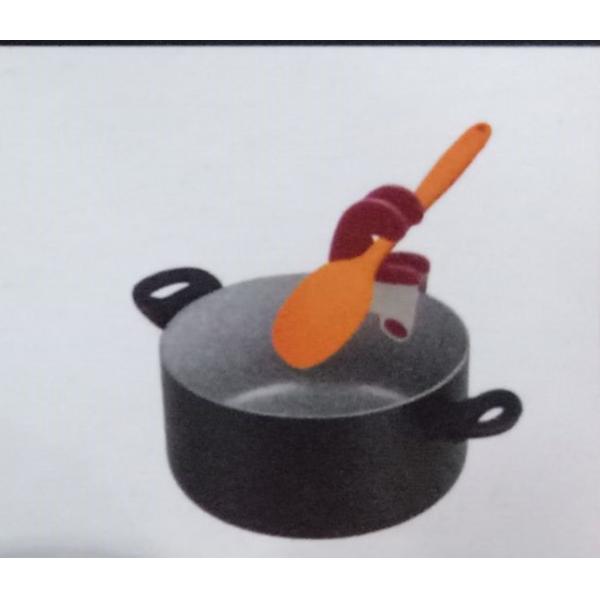 FBTZ102802 PP+silicone material pot side clip for holding spoon