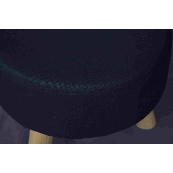 3.1kg Soild Wood Small Upholstered Footstool For Bedroom / Living Room