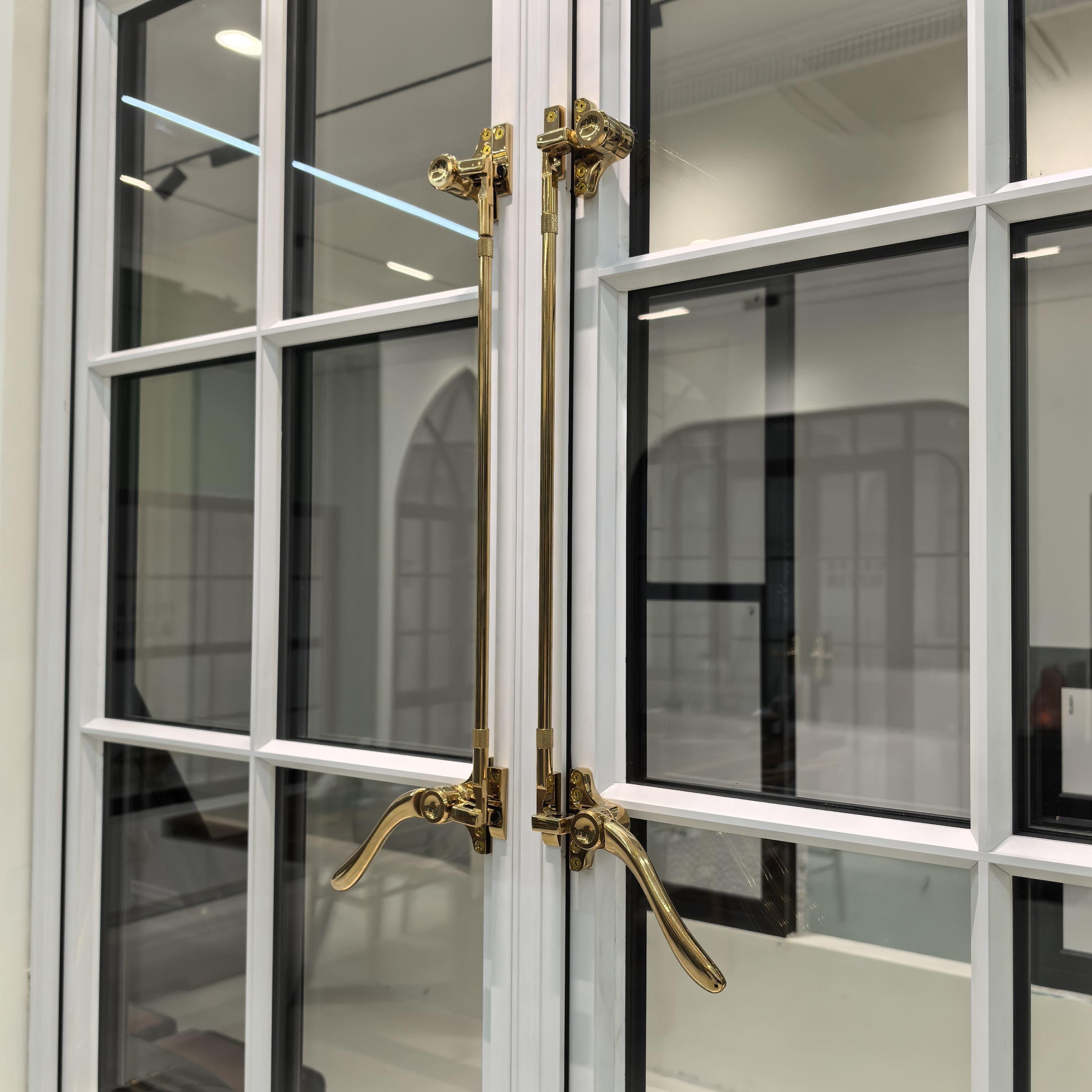 Customization Aluminum French Windows Corrosion Resistant With Airtight Seals