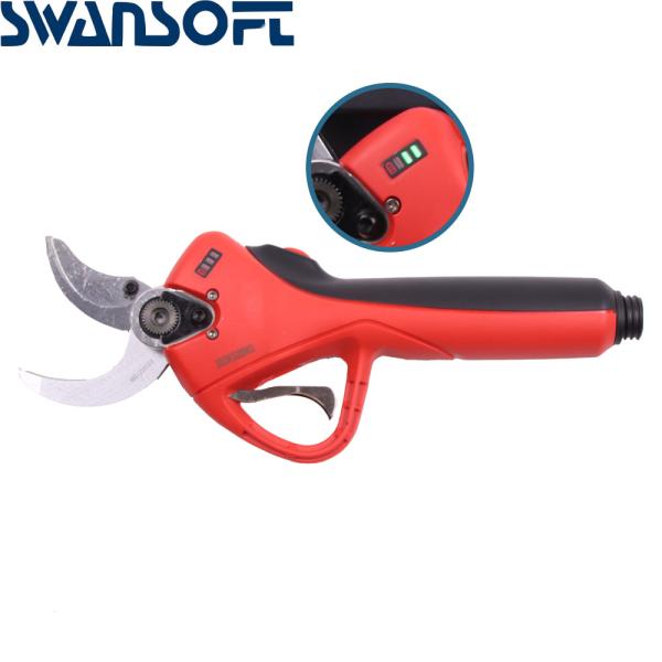 Swansoft Display a LED Batteria al litio Cesoia diametro 40 mm Melo Cesoia da potatura elettrica