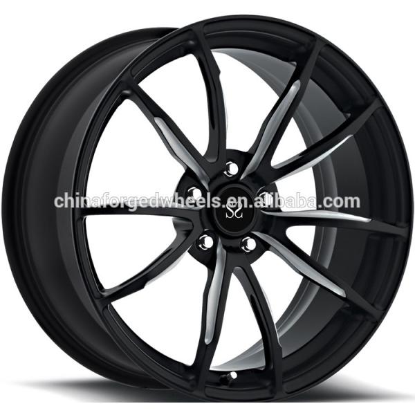 Для Nissan GTR подвергли механической обработке оправы цены 22 самое лучшее 5x114.3 глянцуют черное, который подгонял 2 выкованной части колеса сплава