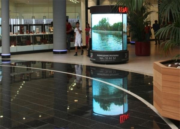 Waterproof Column Style 360 Degree LED Display In Hall Center With P4 / P5 / P6