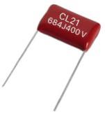 22uF 5 % 400 Volt Plastic Film Capacitor , MKT L / S = 37.5mm Pp Film Capacitor