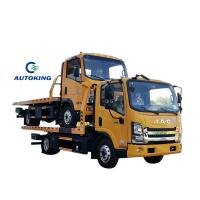 Flat Cargo Platform Wrecker Towing Truck 4*2 With Crawling Ladder
