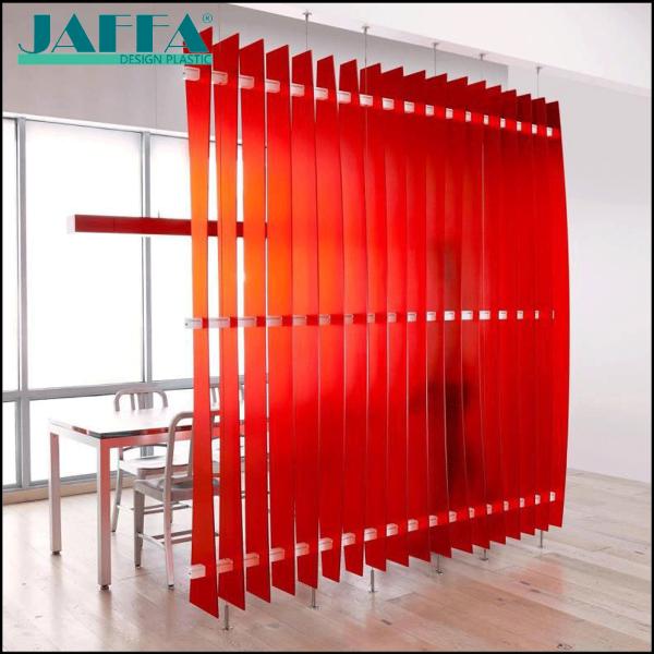 JAFFA DESIGN PLASTIC Custom Colored Acrylic Partition: Redefining Spatial Flow
