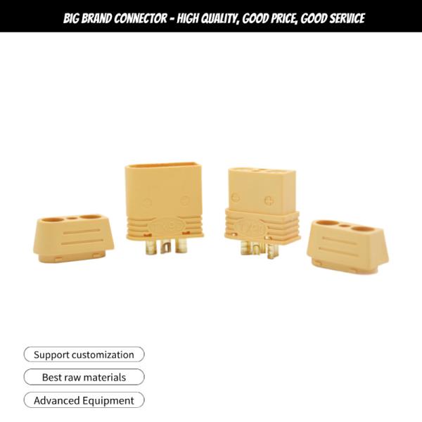 TX90(2+2) 2 Pin Panel Mount Connector Male And Female For Power Battery Charger