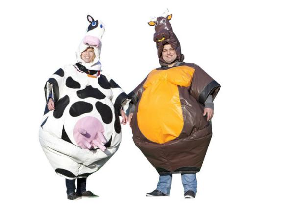 Entertainment Cute Inflatable Outdoor Toys Bull Cow Suit Blow Up Cow Costume