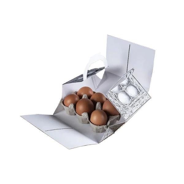 Contenedores de huevos reutilizables de Pascua Conjunto de cajas de desecho de huevos de gallina de pato