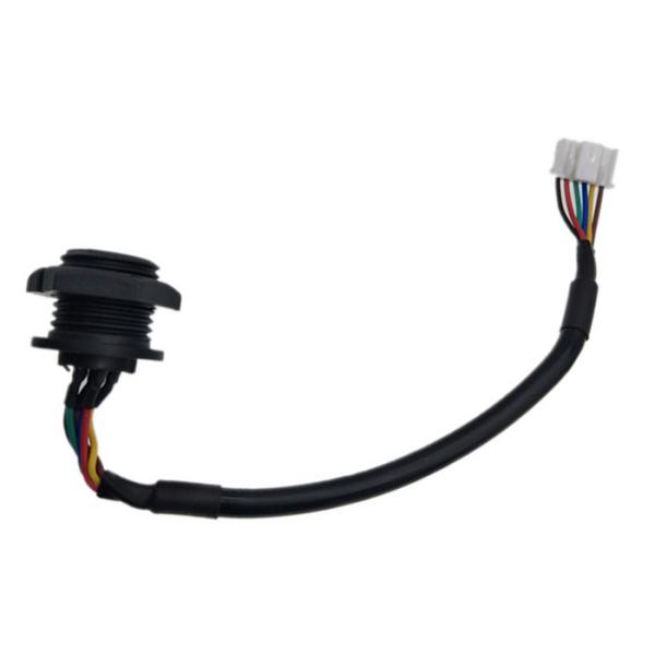 Custom Panel Mount M16 Waterproof Female Connector With 2.0 MM JST PAP-06V-S Cable