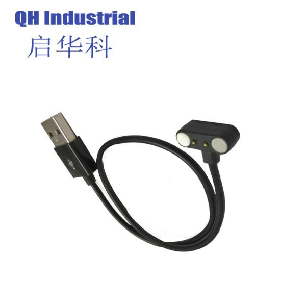 2Pin Chinese Manufacturer Battery Double-End Magnetic Pogo Pin  Pogo Pin Connectors For Smart Watch