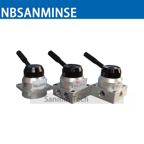 G 1/4 Thread Manual Pneumatic Solenoid Valve NBSANMINSE K34R6 Hand Switching Valve