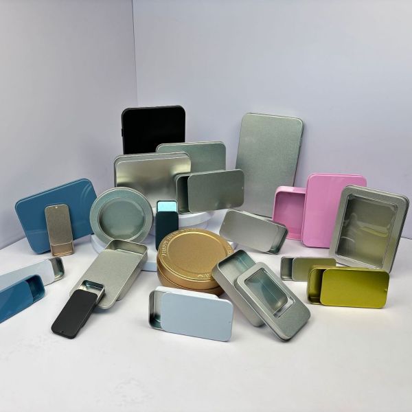 15ml Round Metal Packaging Tin Can Container Aluminum Packing Container Tins Jars