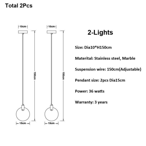 Modern Long Pendant Lights Luxury Staircase Marble Pendant Light(WH-NC-62）