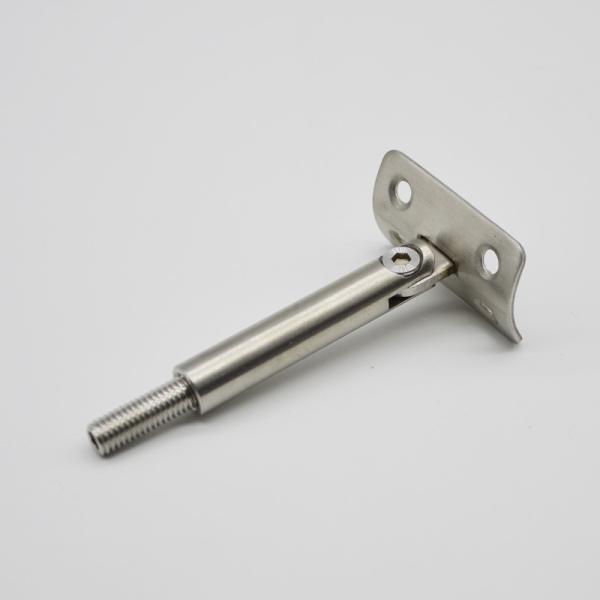 Stainless steel 304 rail connector RS0872 post to rail tube satin finishing, M8, length 72mm
