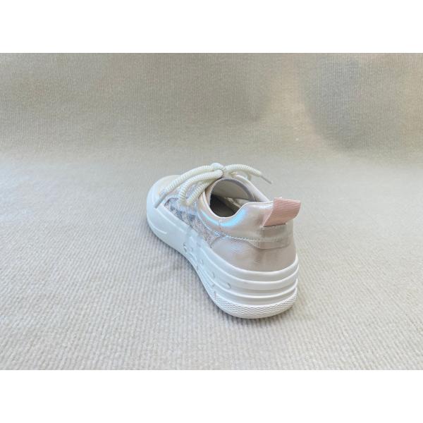 Round Head Womens Pink Casual Shoes Rubber Outsole Pink Casual Sneakers