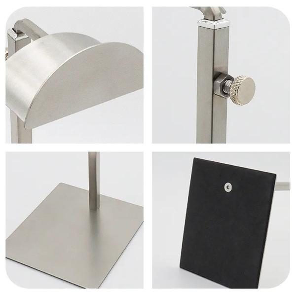 Height Adjustable Metal Retail Display Stainless Steel Handbag Display Stand For Shopping Mall