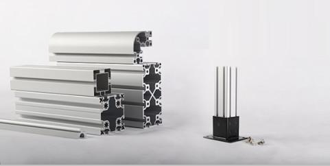 Square Shape Standard Aluminum Extrusion Profiles Aluminium Profile Section