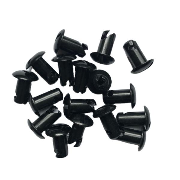Bouton DZUS en aluminium noir pour le remplacement de pièces de voiture de course
