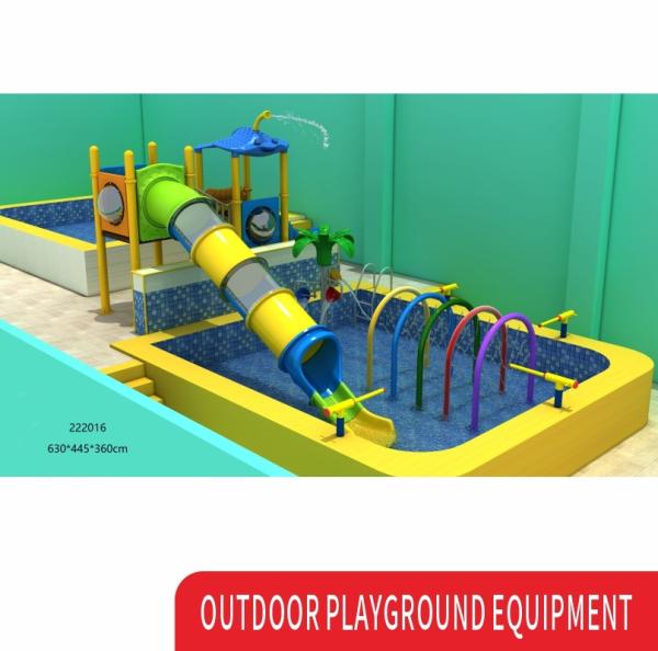 Piscina Parque Jardim Água Metal Outdoor Crianças Parque de Jogos Slide Comercial Custom
