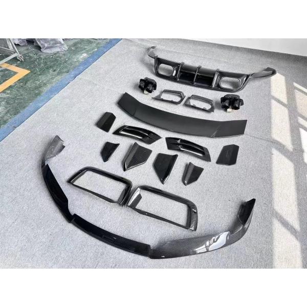Repair Porsche 992 Body Kit BS Style Turbo Widebody Diffuser Spoiler Dry Carbon Fiber