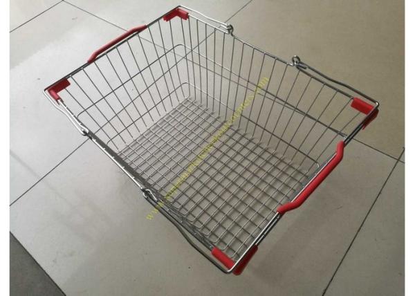 Stackable And Wire Hand  Shopping Basket , Durable Metal Shopping Basket