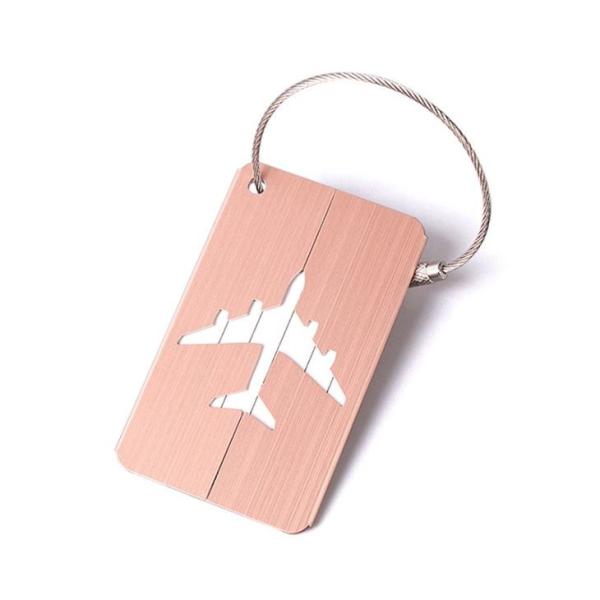 Aluminum Round Stainless Steel Metal Card Personalized for Airplane Luggage