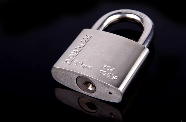304 Stainless Steel Padlock Short Beam Anti-Theft Outdoor Household Padlock