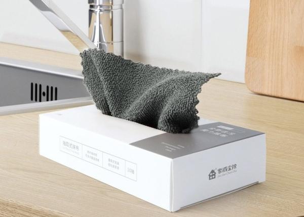 Pull Out Microfiber Towel Dry Plain Square Antivirus Microfibre Polishing Cloth