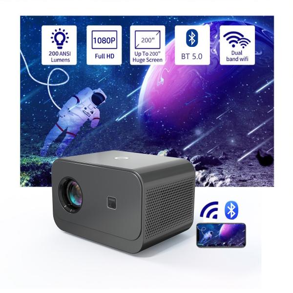 Projeção frontal 1024*600P Produto novo Projector inteligente de LED+LCD HDMI