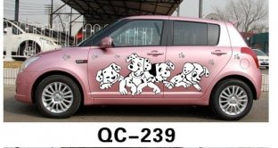 Car Body Sticker QC-239L / Nontoxic Novelty Car Decoration