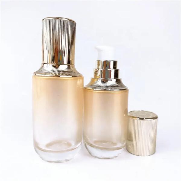 High-Performance and Chemical-Resistant Glass Bottle Set for Packaging Skin Care Lotion and Face Cream Jars
