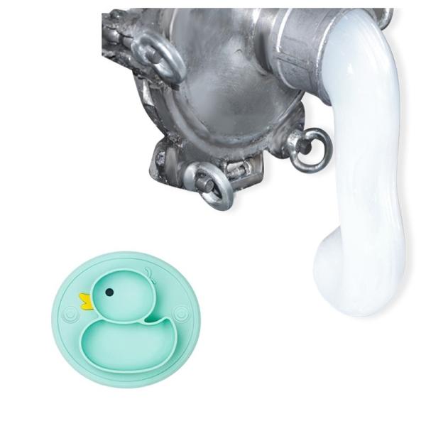 Silicone do produto comestível RH6250 de 60% para a fatura de alimentação do molde da sução da criança dos utensílios de mesa