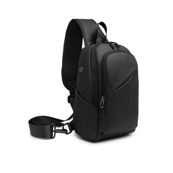 7.9 Inch IPAD USB Charging Shoulder Travel Sling Bag 18*10*30cm