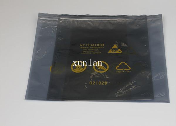 Sacos estáticos do ESD do zíper anti plano de 0.08mm - de 0.2mm impermeável com imprimir o logotipo