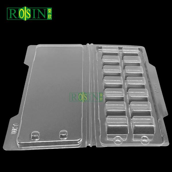 Disposable Medical Plastic Packaging PET Hinged Clamshell Packaging