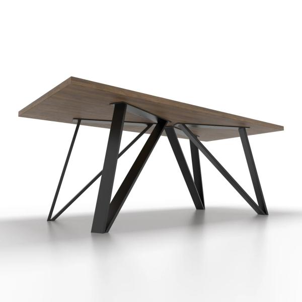 Modern Simple Industrial Style Coffee Iron Table Legs Heavy Duty Desk Dining Table