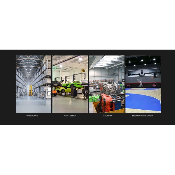 DALI Dimming LED Indoor Sports Lighting with IP65 Protection and 5-Year Warranty for Professional Facilities