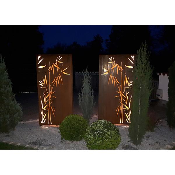 Decorative Stainless Steel Garden Ornaments With Bamboo Patterns