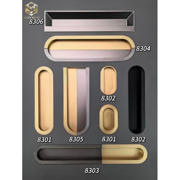 ​Slim 128mm Aluminium Handles Heat-Resistant For Kitchen Cabinetry