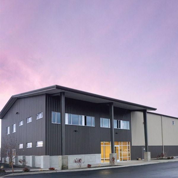 Customized Prefabricated Structural Steel Workshop Building , Industrial Warehouse Construction