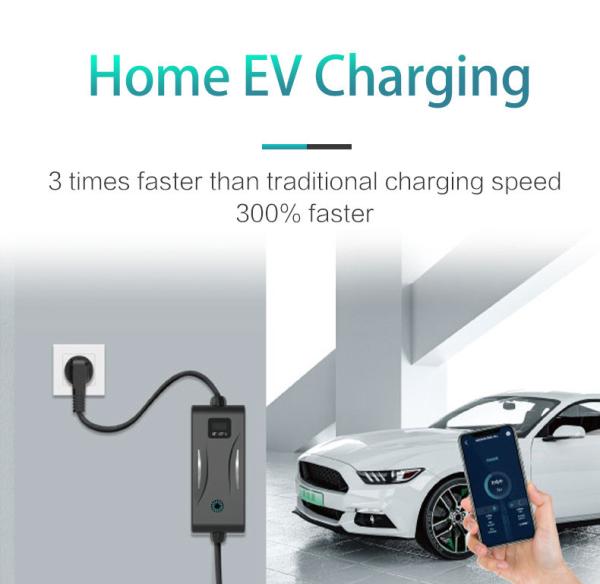 Tipo portátil da estação de carregamento 7kw da casa 16A 32A EV - tomada do CE de 2 carregadores