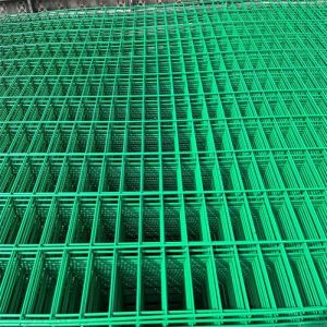 Black PVC Coated Customsized Welded Wire Mesh Sheets with Square or Rectangle Hole for Construction