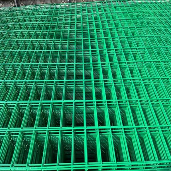 Black PVC Coated Customsized Welded Wire Mesh Sheets with Square or Rectangle Hole for Construction