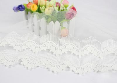 Fora do algodão branco bordado ate a guarnição para costurar a decoração do vestido de casamento da roupa/DIY