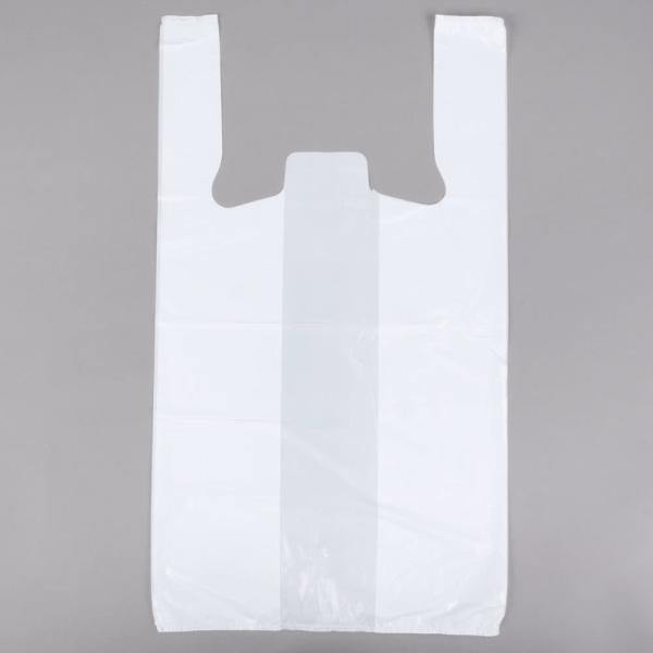 HDPE Material T Shirt Shopping Bags Large White Colour 13